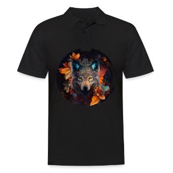 Wölfe Silhouette Naturschutz Tierschutz Wolf - Männer Poloshirt - Schwarz - Vorne - Kai (181cm)