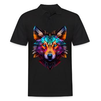 Wölfe Silhouette Naturschutz Tierschutz Wolf - Männer Poloshirt - Schwarz - Vorne - Kai (181cm)