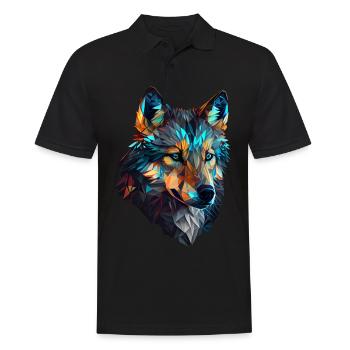 Wölfe Silhouette Naturschutz Tierschutz Wolf - Männer Poloshirt - Schwarz - Vorne - Kai (181cm)