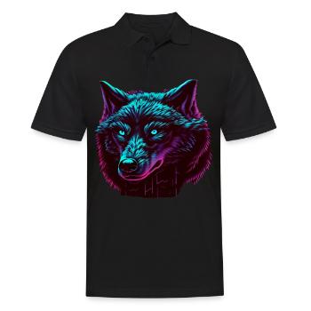 Wölfe Silhouette Naturschutz Tierschutz Wolf - Männer Poloshirt - Schwarz - Vorne - Kai (181cm)
