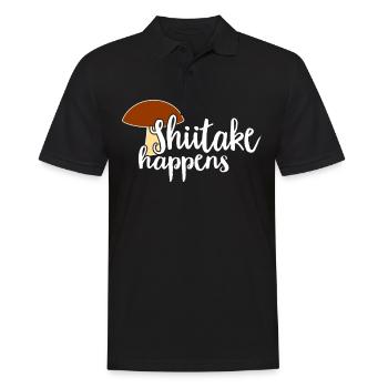 Cueilleur de champignons Chasseurs de champignons Amateurs de champignons Champignons Ferme de champignons - Polo Homme - noir - Devant - Kai (181cm)