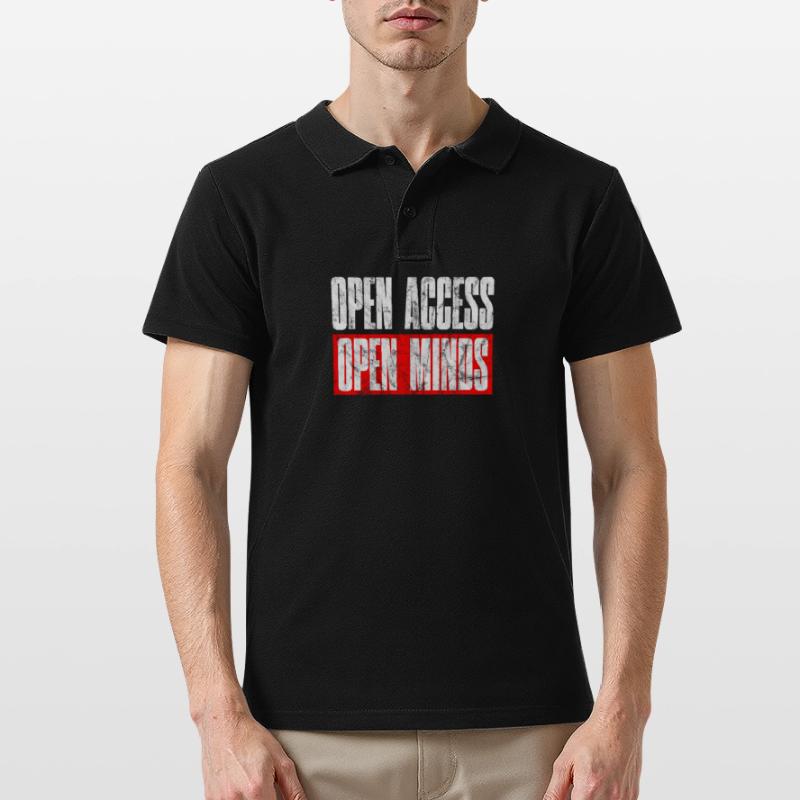 Open Access Open Mind for Hacker and Coder Männer Poloshirt