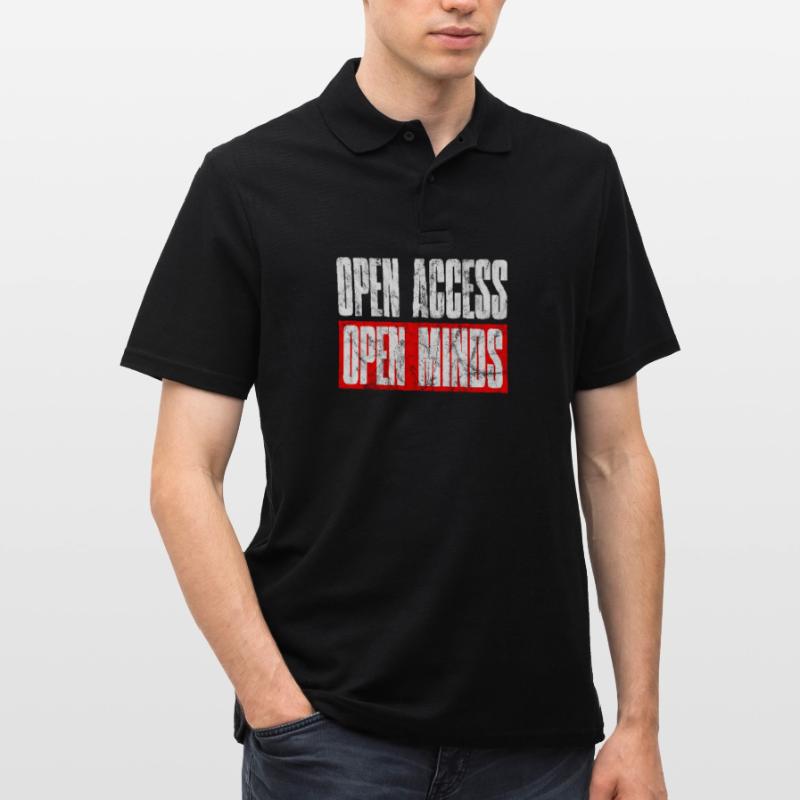 Open Access Open Mind for Hacker and Coder Männer Poloshirt