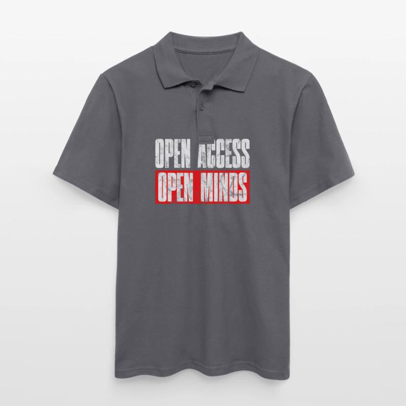 Open Access Open Mind for Hacker and Coder Männer Poloshirt
