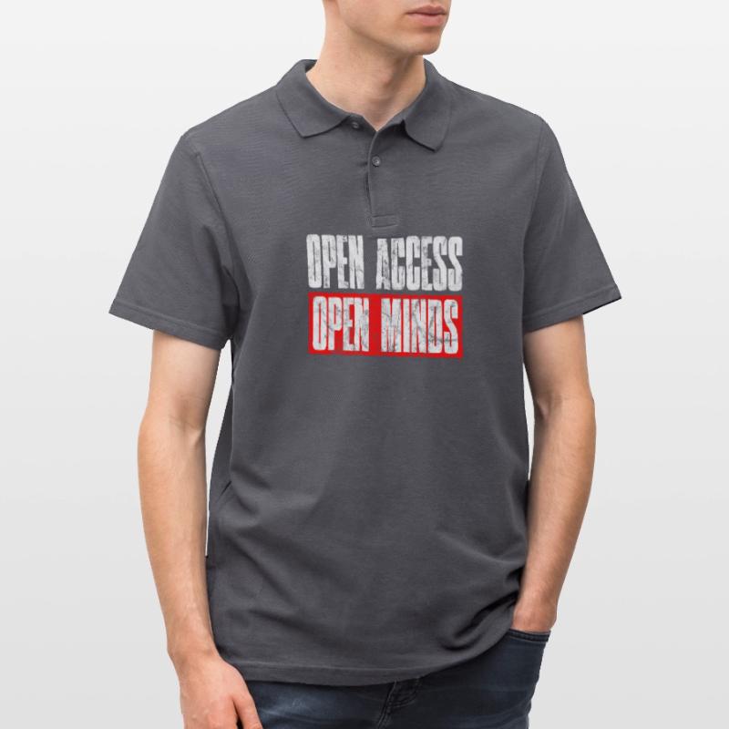 Open Access Open Mind for Hacker and Coder Männer Poloshirt