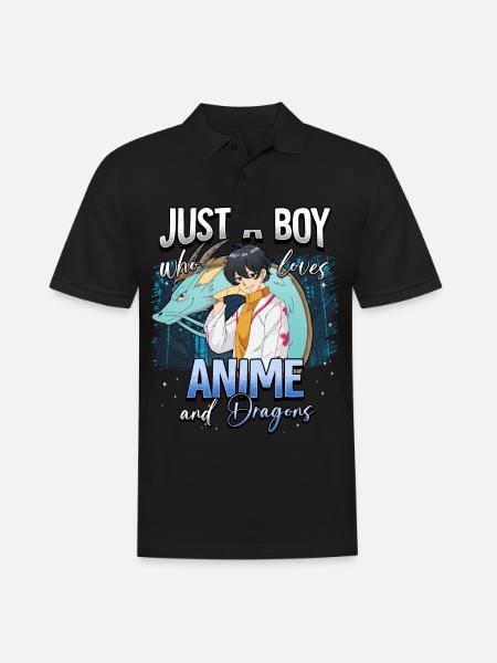 Anime Otaku Weeb - Männer Poloshirt - Schwarz
