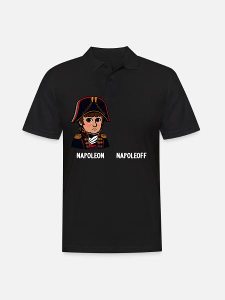 Napoléon Napoléon Joyeux Napoléon Bonaparte - Polo Homme - noir