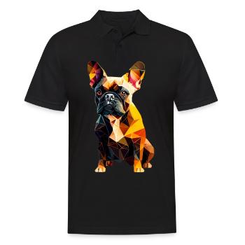 Français Bulldog Frenchie Französische Bulldogge - Polo Homme - noir - Devant - Kai (181cm)
