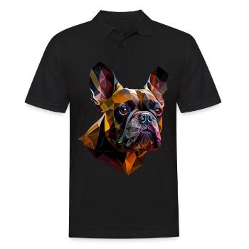 Français Bulldog Frenchie Französische Bulldogge - Polo Homme - noir - Devant - Kai (181cm)