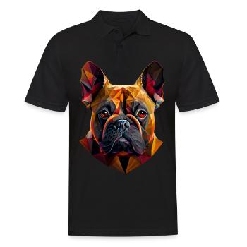 Français Bulldog Frenchie Französische Bulldogge - Polo Homme - noir - Devant - Kai (181cm)