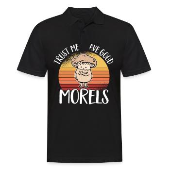 Pilzsammler Pilz Pilzjäger Pilzliebhaber Pilzfarm - Männer Poloshirt - Schwarz - Vorne - Kai (181cm)