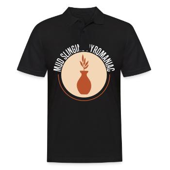Töpfern Ton Töpferkurs Töpferei Getöpfert - Männer Poloshirt - Schwarz - Vorne - Kai (181cm)