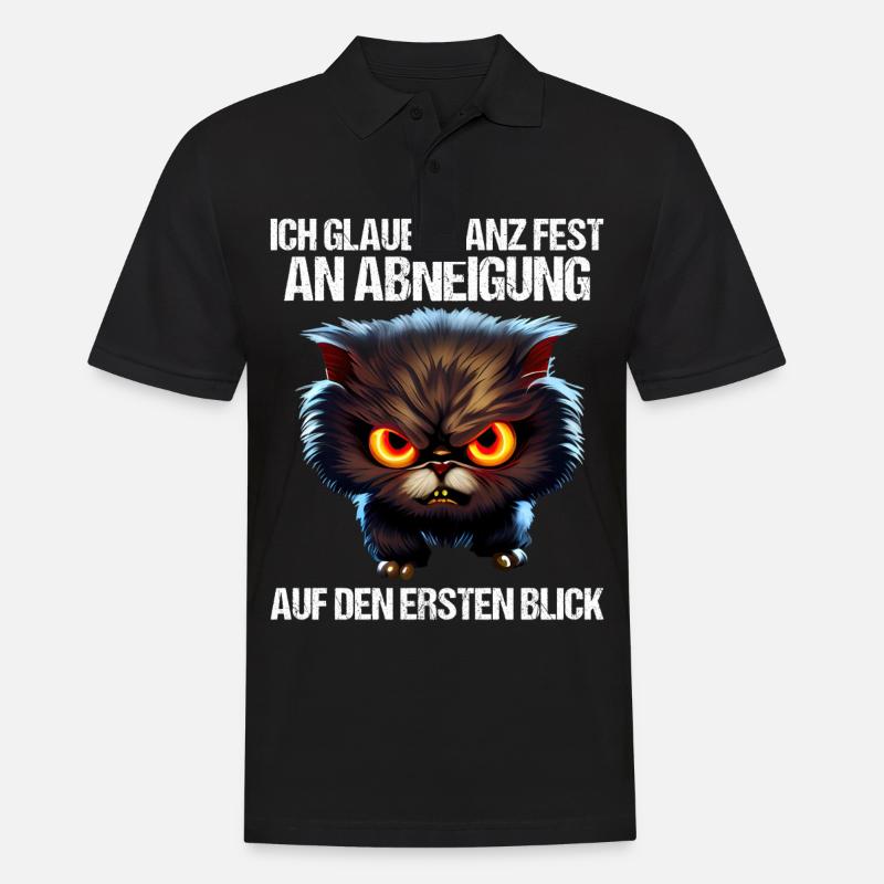 Katze Kätzchen Katzenhalter Katzen Sarkasmus - Männer Poloshirt - Schwarz