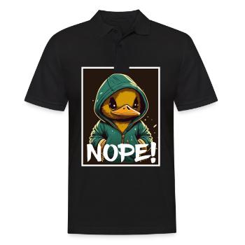 Nope Morning Grouch Duck Goose Collègue Sarcasme - Polo Homme - noir - Devant - Kai (181cm)
