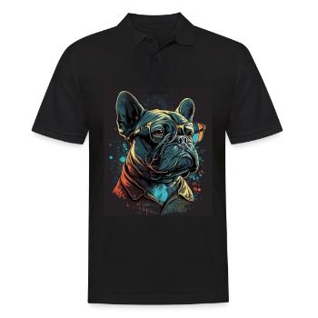 Lunettes de soleil French Bulldog Frenchie Dog - Polo Homme - noir - Devant - Kai (181cm)