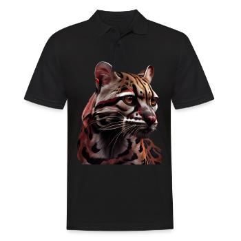 juste un garçon qui aime Ocelots Ocelot ocelot ocelot - Polo Homme - noir - Devant - Kai (181cm)