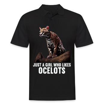 juste un garçon qui aime Ocelots Ocelot ocelot ocelot - Polo Homme - noir - Devant - Kai (181cm)