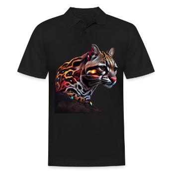 juste un garçon qui aime Ocelots Ocelot ocelot ocelot - Polo Homme - noir - Devant - Kai (181cm)