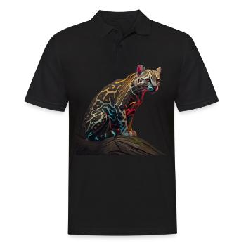juste un garçon qui aime Ocelots Ocelot ocelot ocelot - Polo Homme - noir - Devant - Kai (181cm)