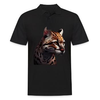 juste un garçon qui aime Ocelots Ocelot ocelot ocelot - Polo Homme - noir - Devant - Kai (181cm)
