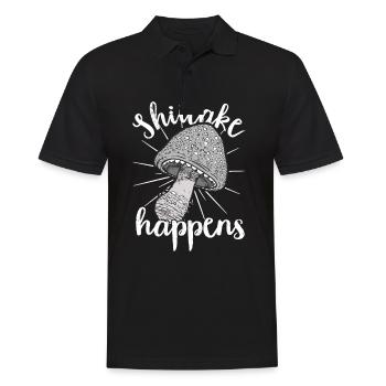 Cueilleur de champignons Chasseurs de champignons Amateurs de champignons Champignons Ferme de champignons - Polo Homme - noir - Devant - Kai (181cm)