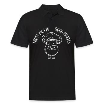 Cueilleur de champignons Chasseurs de champignons Amateurs de champignons Champignons Ferme de champignons - Polo Homme - noir - Devant - Kai (181cm)