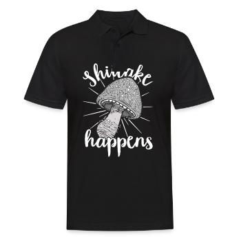 Cueilleur de champignons Chasseurs de champignons Amateurs de champignons Champignons Ferme de champignons - Polo Homme - noir - Devant - Kai (181cm)