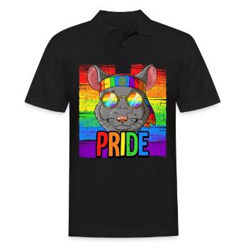 Pride LGBTQ Christopher Street Day Kostüm Pride - Männer Poloshirt - Schwarz - Vorne - Kai (181cm)