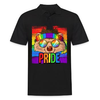 Pride LGBTQ Christopher Street Day Kostüm Pride - Männer Poloshirt - Schwarz - Vorne - Kai (181cm)
