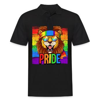 Pride LGBTQ Christopher Street Day Kostüm Pride - Männer Poloshirt - Schwarz - Vorne - Kai (181cm)