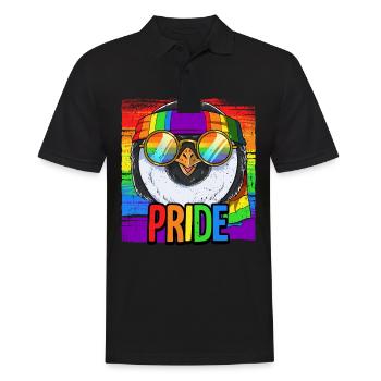 Pride LGBTQ Christopher Street Day Kostüm Pride - Männer Poloshirt - Schwarz - Vorne - Kai (181cm)