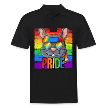 Pride LGBTQ Christopher Street Day Kostüm Pride - Männer Poloshirt - Schwarz - Vorne - Kai (181cm)