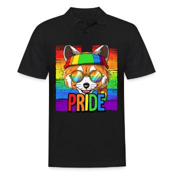 Pride LGBTQ Christopher Street Day Kostüm Pride - Männer Poloshirt - Schwarz - Vorne - Kai (181cm)