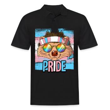 Fierté LGBTQ Transgender Costume Costume Mois de la fierté - Polo Homme - noir - Devant - Kai (181cm)