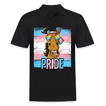 Fierté LGBTQ Transgender Costume Costume Mois de la fierté - Polo Homme - noir - Devant - Kai (181cm)