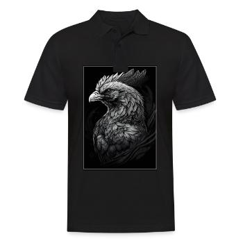 Poulets Chuchoteur Fermier Poulailler Poulet Poulet - Polo Homme - noir - Devant - Kai (181cm)