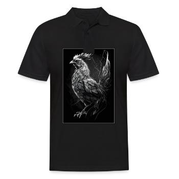 Poulets Chuchoteur Fermier Poulailler Poulet Poulet - Polo Homme - noir - Devant - Kai (181cm)