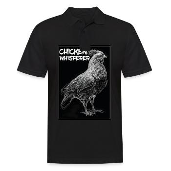 Poulets Chuchoteur Fermier Poulailler Poulet Poulet - Polo Homme - noir - Devant - Kai (181cm)