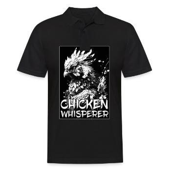 Poulets Chuchoteur Fermier Poulailler Poulet Poulet - Polo Homme - noir - Devant - Kai (181cm)
