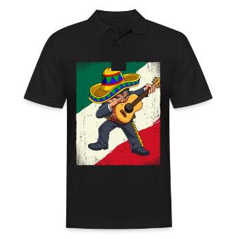 Dabbing Mexican Mariachi Cinco De Mayo - Männer Poloshirt - Schwarz - Vorne - Kai (181cm)