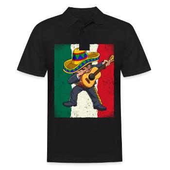 Dabbing Mexican Mariachi Cinco De Mayo - Männer Poloshirt - Schwarz - Vorne - Kai (181cm)