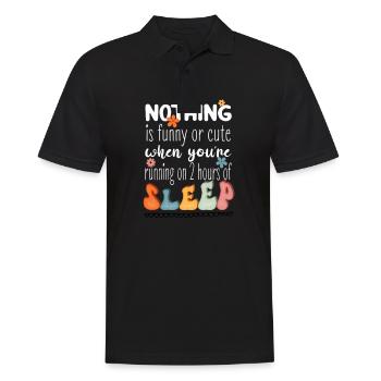 Support other Sleep Deprived Mom out there - Männer Poloshirt - Schwarz - Vorne - Kai (181cm)