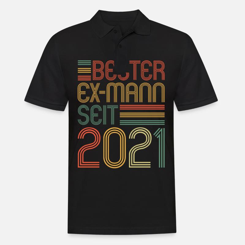 Weltbester Ex-Mann seit 2021 Scheidungs - Männer Poloshirt - Schwarz