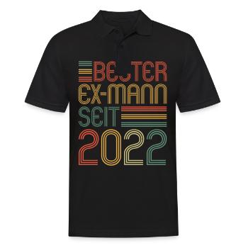 Weltbester Ex-Mann seit 2022 Scheidungs - Männer Poloshirt - Schwarz - Vorne - Kai (181cm)