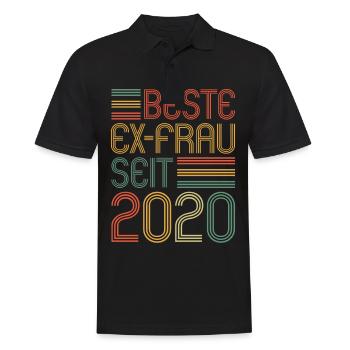 Weltbeste Ex-Frau seit 2020 Scheidungs - Männer Poloshirt - Schwarz - Vorne - Kai (181cm)