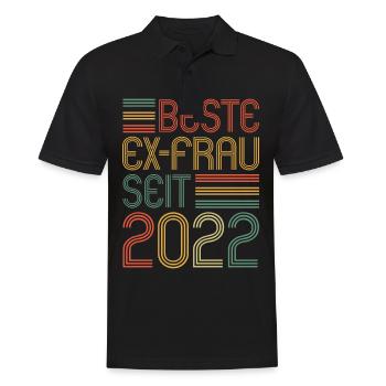 Weltbeste Ex-Frau seit 2022 Scheidungs - Männer Poloshirt - Schwarz - Vorne - Kai (181cm)