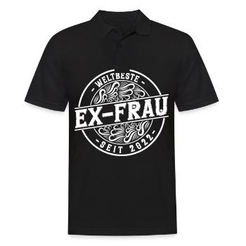 Weltbeste Ex-Frau seit 2022 Scheidungs - Männer Poloshirt - Schwarz - Vorne - Kai (181cm)