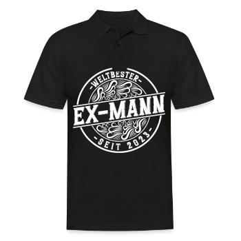 Weltbester Ex-Mann seit 2023 Scheidungs - Männer Poloshirt - Schwarz - Vorne - Kai (181cm)