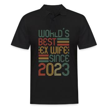 Meilleure ex-femme du monde depuis 2023 Divorce - Polo Homme - noir - Devant - Kai (181cm)