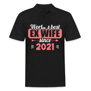 Meilleure ex-femme du monde depuis 2021 Divorce - Polo Homme - noir - Devant - Kai (181cm)
